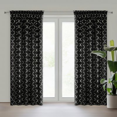 EUROFIRANY ZATEMŇOVACÍ ZÁVĚS NA PÁSCE MILI 140X270 CM VZOROVANÁ – Hledejceny.cz