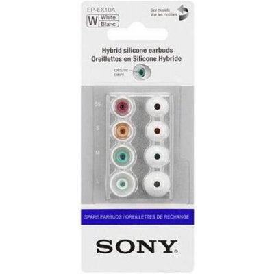 Náhradní silikonové koncovky SONY - bílé (EPEX10AW.AE) – Zboží Živě