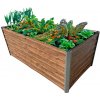 Květináč a truhlík Garden King Vyvýšený záhon Agro Bed 200 x 77 x 100 cm 3D kov design dřevo