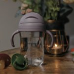 Mininor lahev s brčkem Tritan 330 ml Lilac Flower – Sleviste.cz