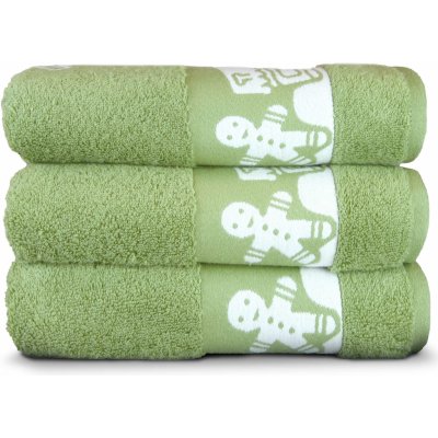 Darré Ručníky a osuška Vánoční perníčky zelená ručník 50 x 100 cm – Hledejceny.cz