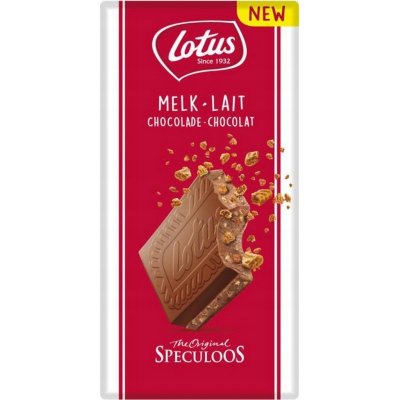 LOTUS BISCOFF mléčná čokoláda s kousky sušenek 180 g – Zboží Dáma