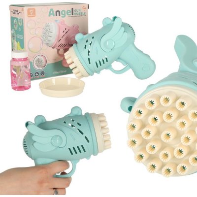 Pistole na mýdlové bubliny s křídly modrá – Zboží Mobilmania