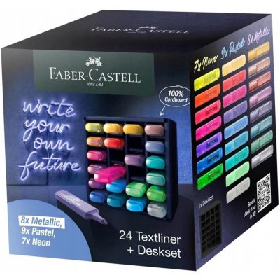 Faber Castell Textliner 1546 set 24 ks ve stojánku – Zboží Živě