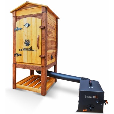 Grillpal dřevěná udírna Profi Smoker XXL 75x75, 414 l, bezbarvá/teak