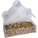 Duvo+ Paris průsvitné krmítko pro ptáky na okno 15 x 7,3 x 15,3 cm – Zboží Mobilmania