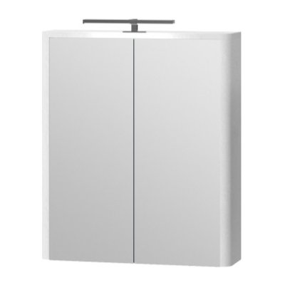 Kingsbath Livorno White Structure 60 zrcadlová skříňka do koupelny s LED osvětlením – Zboží Mobilmania