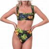 Nebbia Miami retro bikini vrchní díl 553 jungle green