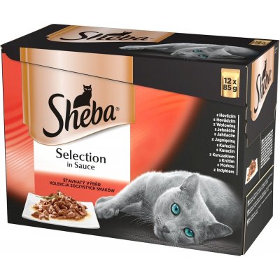 Sheba Selection s masem 12 x 85 g – Zboží Mobilmania