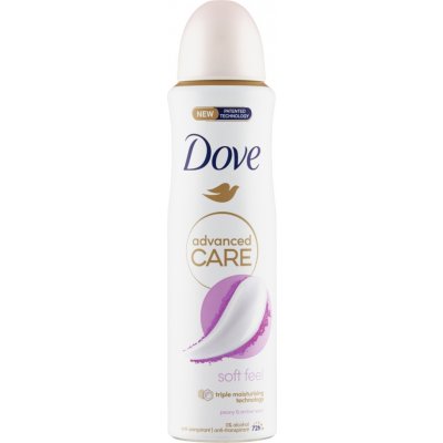 Dove Advanced Care Soft Feel deospray 72h Peony & Amber 150 ml – Hledejceny.cz