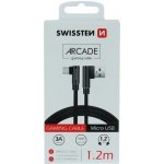 Swissten 71527500 USB / micro USB, 1,2m, černý – Zboží Živě