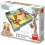 Dino Kubus Medvídek Pú 12 kostek – Zboží Mobilmania