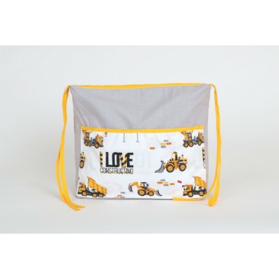 Jan peří kapsář do školy na lavici stavební stroje na šedé – Sleviste.cz