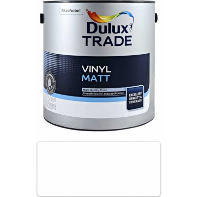 Dulux Vinyl Matt PBW Pure Brilliant White bílá 2,5 L vodou ředitelná disperzní barva – Zbozi.Blesk.cz