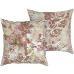 Livarno home z jemného flanelu 2 ks květiny/hnědá 50 x 60 cm – Sleviste.cz