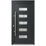 OknaDvereNaMiru.cz Vchodové dveře STYL 2002 antracit 90 x 200 cm – Hledejceny.cz