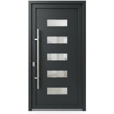 OknaDvereNaMiru.cz Vchodové dveře STYL 2002 antracit 90 x 200 cm – Hledejceny.cz