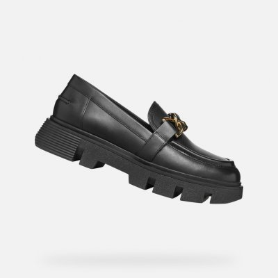 Geox Černé dámské mokasíny Vilde – Zbozi.Blesk.cz