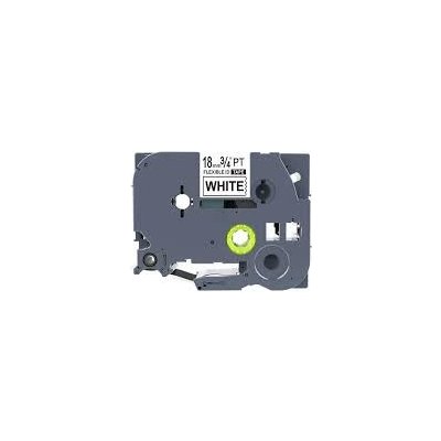 Kompatibilní páska s Brother TZ-FX241/TZe-FX241 flexi,18 mm x 8 m černý tisk/bílý podklad – Zboží Živě