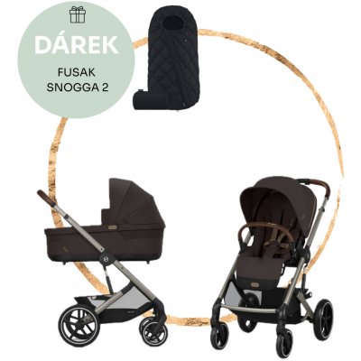 CYBEX Balios S Lux + Cot S Lux 2025 Almond Beige Taupe Frame – Zboží Dáma
