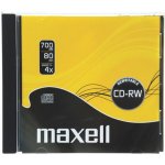 Maxell CD-RW 700MB 4x, jewel, 1ks (624860) – Hledejceny.cz