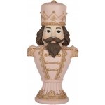 Clayre & Eef Růžová dekorace busta Louskáček Nutcracker - 16*10*30 cm – Hledejceny.cz