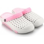 TexBase dámské clogsy s kožíškem sv. šedá / růžová – Zboží Dáma