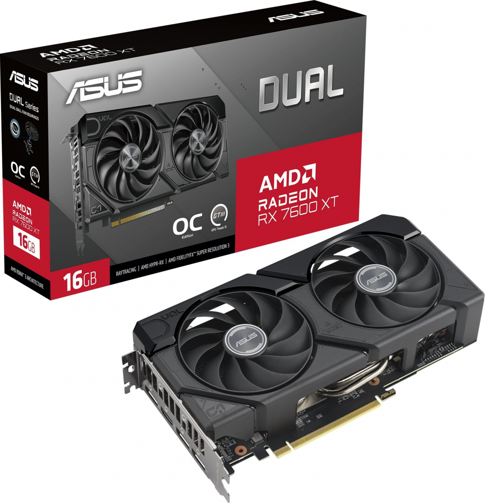 Asus DUAL-RX7600XT-O16G 90YV0K21-M0NA00