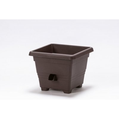 Plastia Bergamot Samozavlažovací Květináč hnědá 50 x 50 x 36 cm – Hledejceny.cz