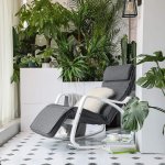 Songmics Houpací relaxační křeslo polstrované bílé šedé – Zboží Dáma Songmics Houpací relaxační křeslo polstrované bílé šedé – Zboží Dáma