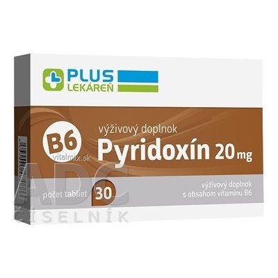 Plus Lékárna Pyridoxin 20 mg Vitamín B6 30 tablet – Hledejceny.cz