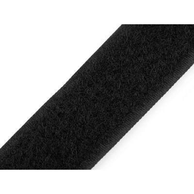Suchý zip plyš šíře 38 mm Varianta: černá, Balení: 1 m – Sleviste.cz