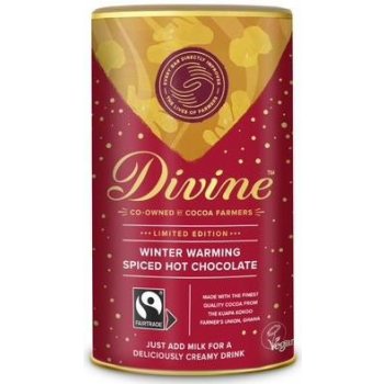 Divine Chocolate Horká čokoláda Divine s vánočním perníkovým kořením, 300 g