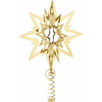 Georg Jensen Pozlacená vánoční ozdoba špice na stromeček Star Small, zlatá barva, kov – Hledejceny.cz