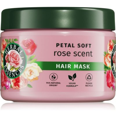 Herbal Essences Rose Scent Petal Soft maska na suché vlasy 300 ml – Zboží Mobilmania