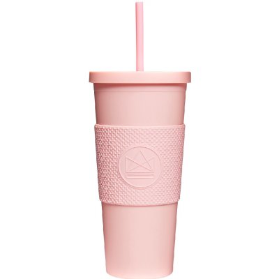 Neon Kactus Hrnek na pití s brčkem růžový 625 ml
