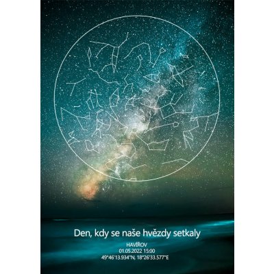 Hvězdná mapa životního okamžiku – Zboží Dáma