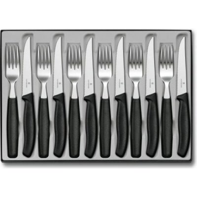 Victorinox 6.7233.12 12-dílná sada příborů 6x nože na steak 6x vidlička – Zboží Mobilmania