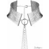 Erotický šperk Bijoux Indiscrets Obojek - náhrdelník Désir Métallique, stříbrný