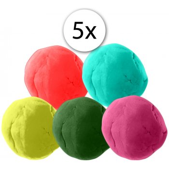 MASO Fun-colour55 plastelína na bázi jílu 5ks x 60 g