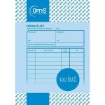 Optys 1045 Dodací list A6 – Zboží Dáma