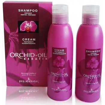 Kléral Orchid Oil Keratin Šampon a maska na vlasy 2 x 150 ml dárková sada