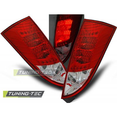 Zadní světla Ford Focus I 98-04 hatchback - krystal/červené LED – Hledejceny.cz