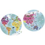 JANOD Kulaté v kufříku Zeměkoule 208 dílků – Sleviste.cz