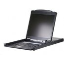 Aten CL-1308N-AT-AG KVM 8 port LCD 19'' + keyboard + touchpad PS/2 or USB, 1U 19'' Rack