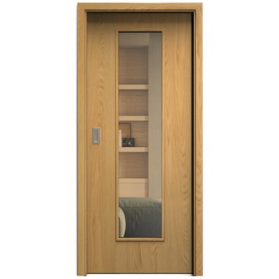 Sapeli Elegant Komfort M55 posuvné dub natur 70 x 210 cm Planibel bronz – Hledejceny.cz