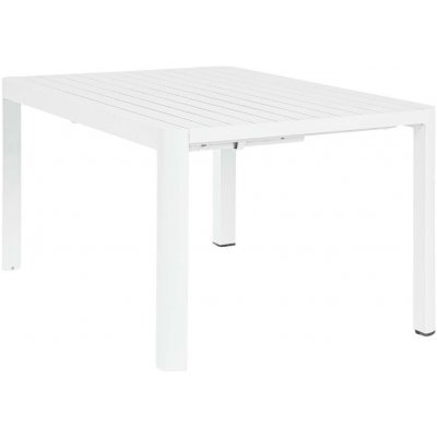 Bizzotto Kiplin 149 x 97/149 cm Bílý hliníkový rozkládací zahradní stůl – Hledejceny.cz