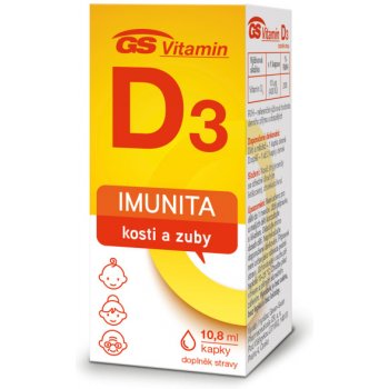 GS Vitamin D3 400 IU kapky 10,8 ml