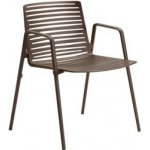 Fast Hliníkové stohovatelné jídelní křeslo Zebra, 58x56x79 cm, hliník metallic grey – Hledejceny.cz
