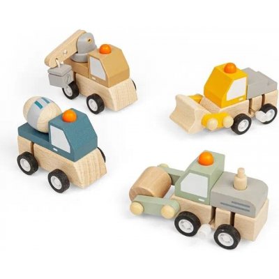 Bigjigs Toys Natahovací stavební autíčko 1 ks – Sleviste.cz